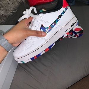 air force 1 crayon white